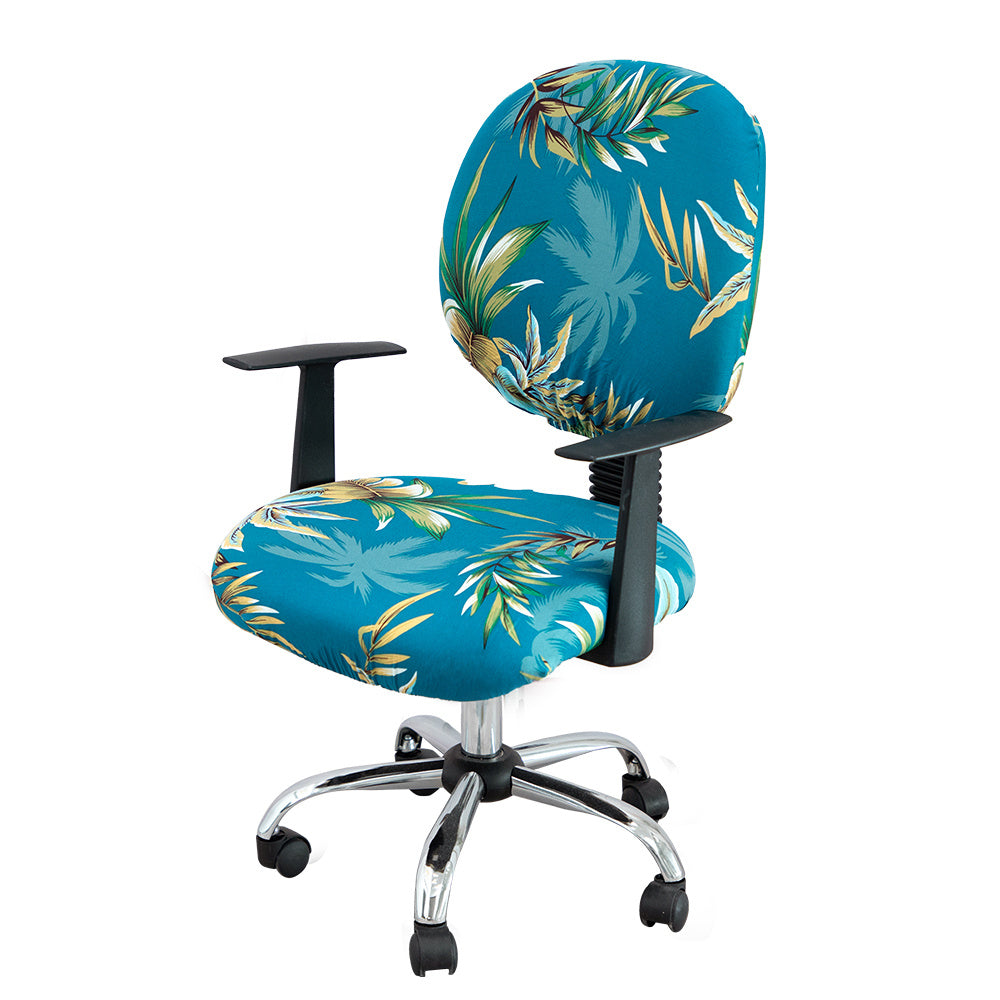 Washable Elastic Office Chair Cover for 2 Chairs