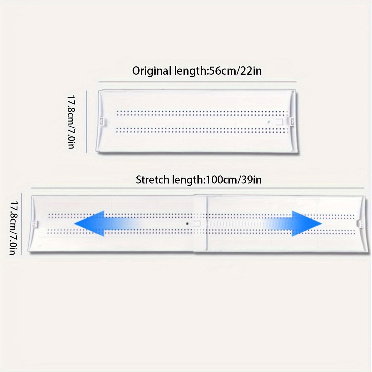 Adjustable Air Conditioner Deflector Plastic Windshield for Household Airflow Control