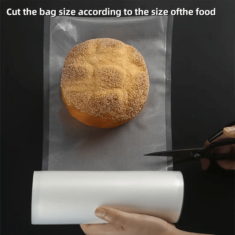 2 Rolls Food Packaging Bags Vacuum Sealer for Fish Meat Fruits Vegetables
