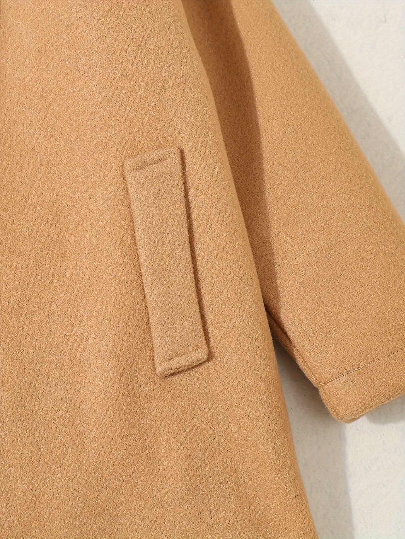 Мужская классическая шерстяная пальто с лацканами, застежкой на пуговицы, искусственными карманами, осень-зима, возраст 12 и младше