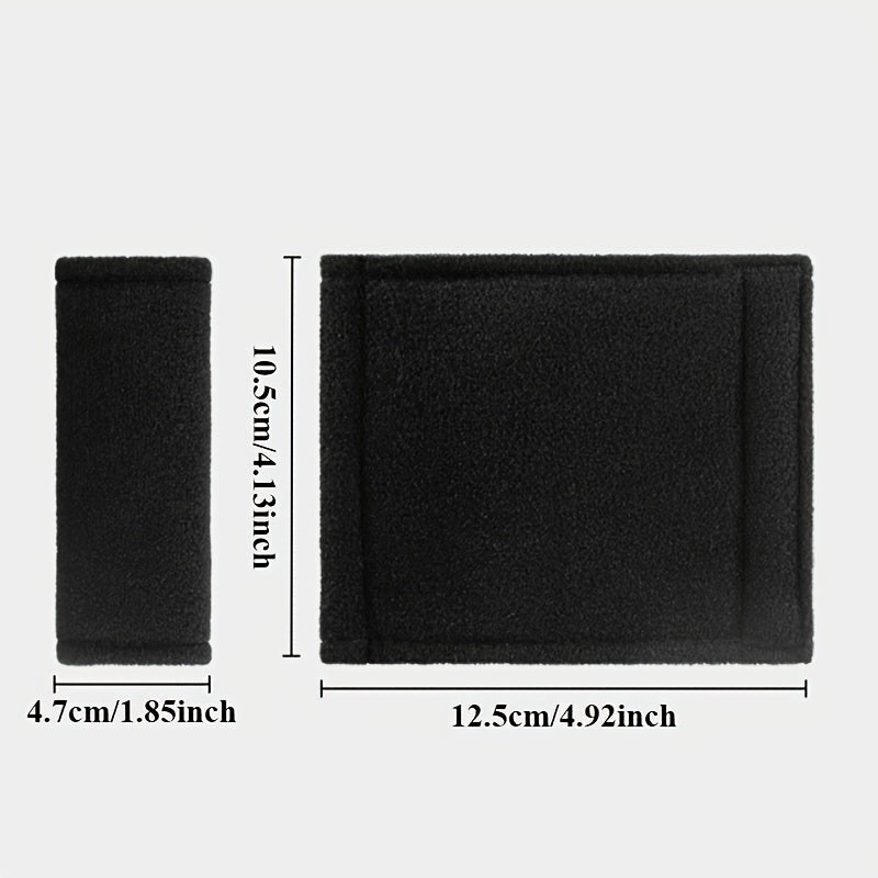 4Pcs Plush Car Interior Set Roof Door Handle Covers Armrest Protectors Polyester