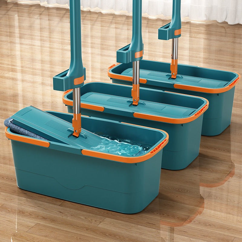 Dual-Mode Hands-Free Flat Mop for Wet and Dry Cleaning, Absorbent, Multi-Surface