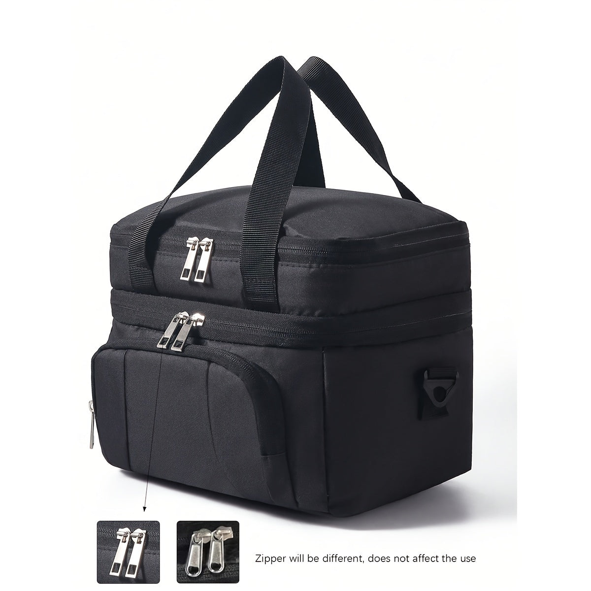 Insulated Lunch Bag Leak-Proof Tote with Adjustable Shoulder Strap for Outdoor Use