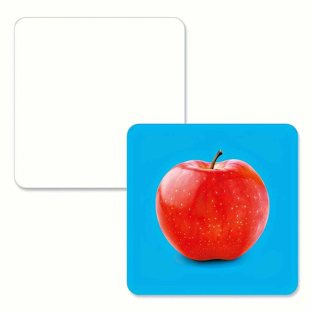 Juego de 54 tarjetas educativas para niños, con imágenes y palabras de objetos, para niños de 4 años en adelante