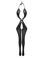 Women's Crotchless Bodysuit and Bodystocking Set Open Crotch Garter Lingerie