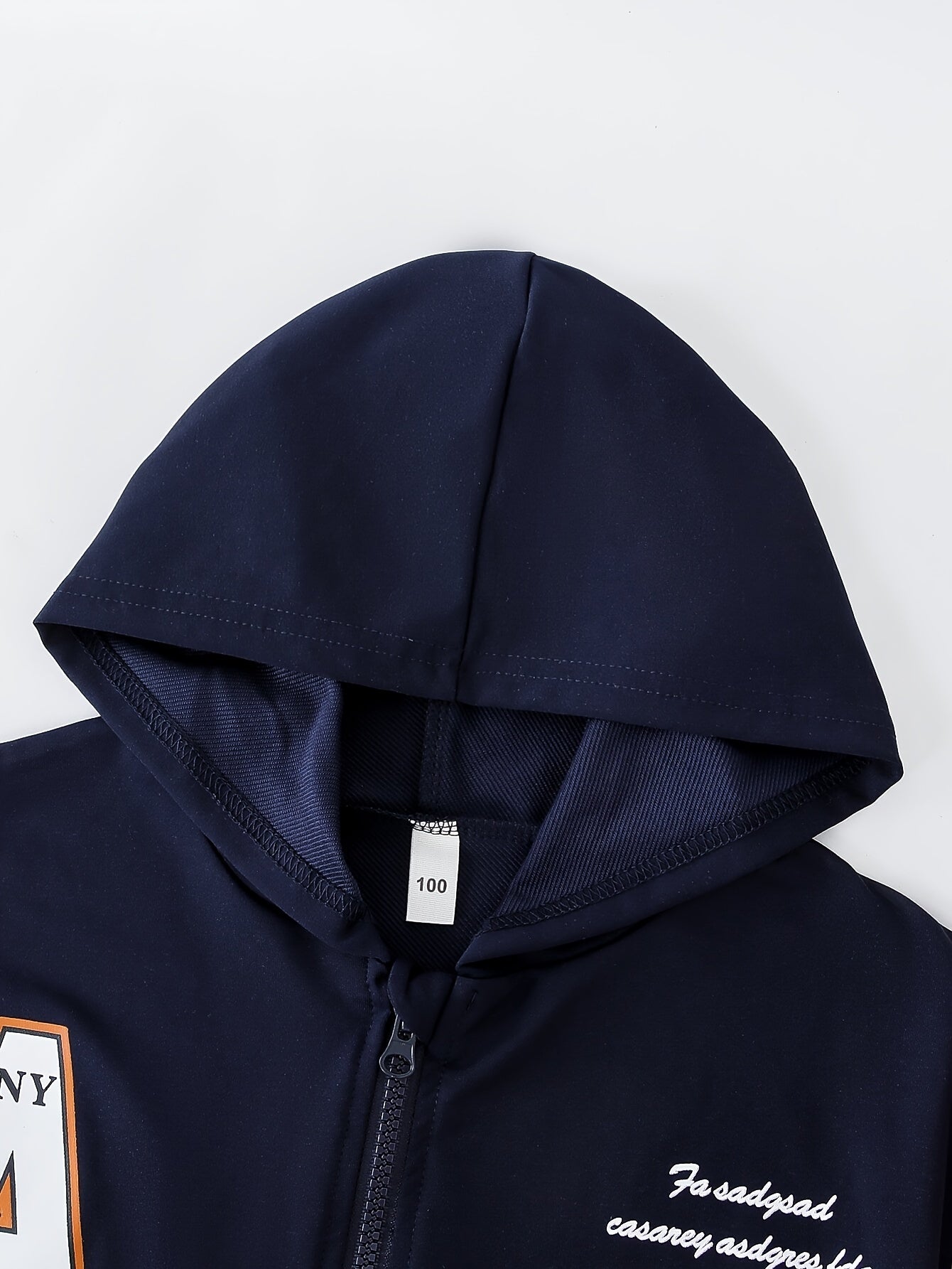 Boys Kids Hooded Baseball Jacket and Joggers Set Fall Winter Casual Street Style