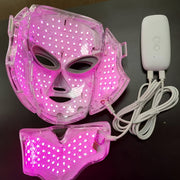 7-Color LED Facial Mask for Face and Neck Rechargeable USB Beauty Care