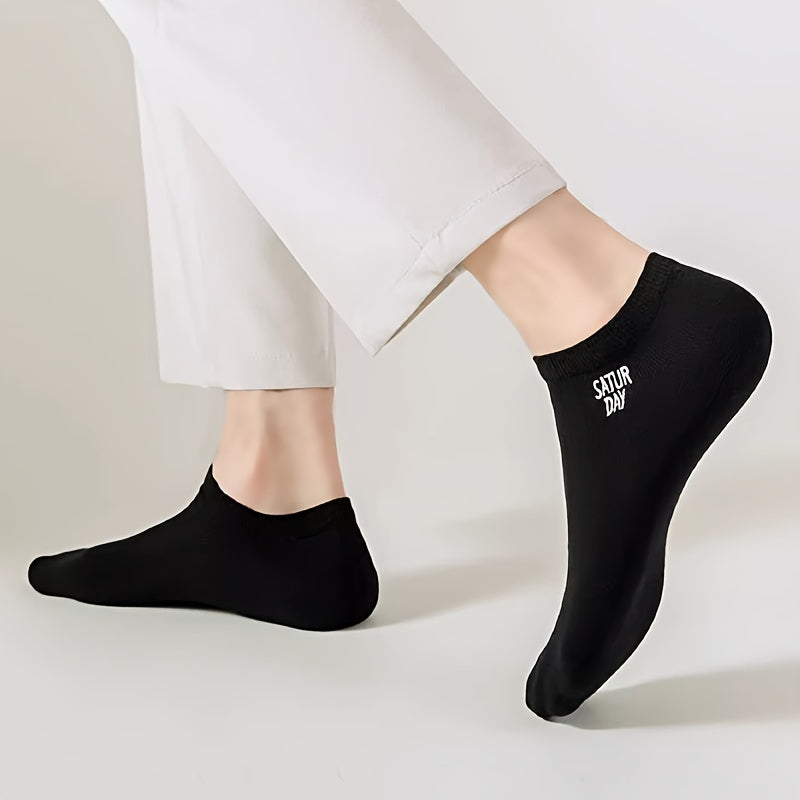 Calcetines bajos para hombre, 7 pares, transpirables, resistentes al olor, verano, uso diario, al aire libre