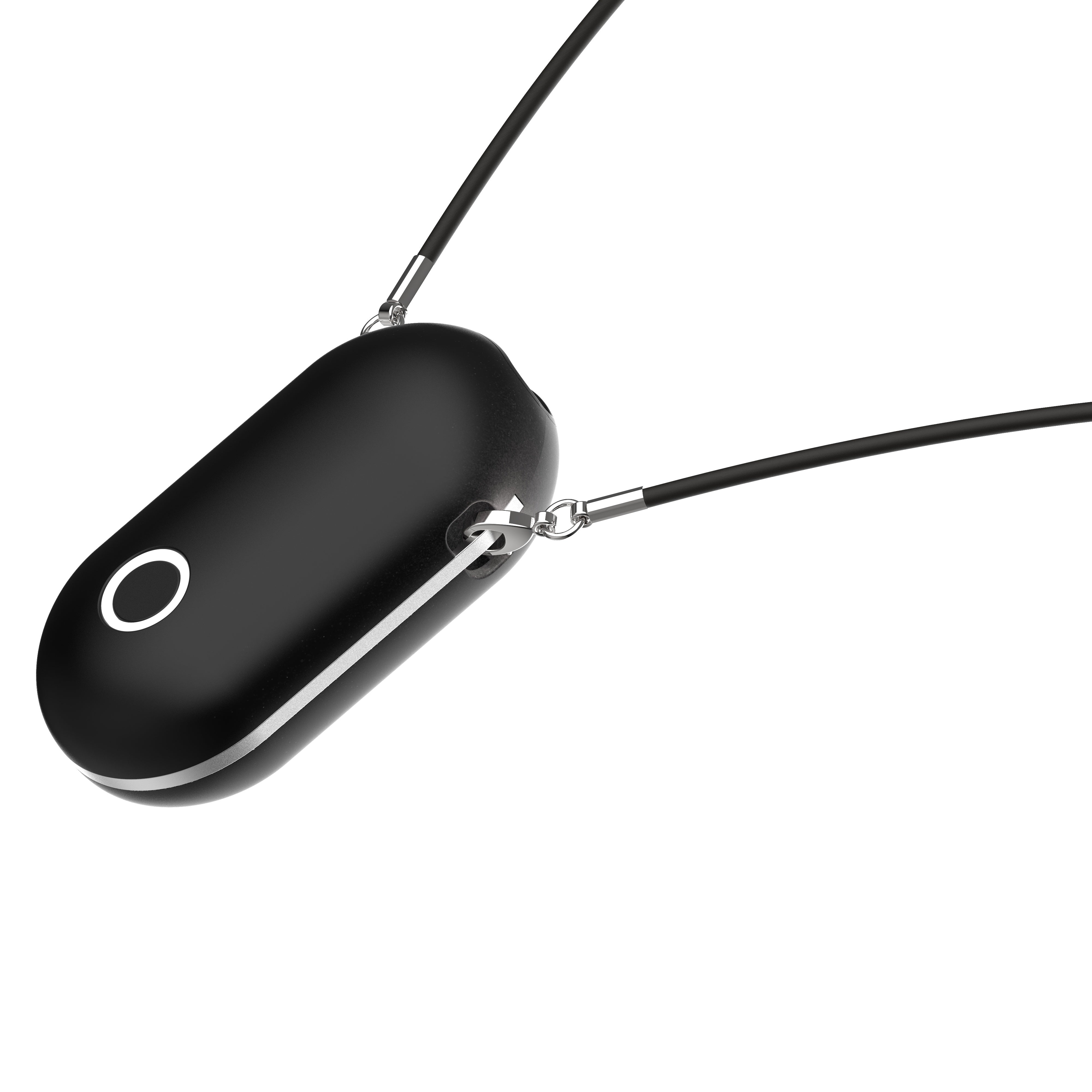 Wearable Air Purifier Necklace Rechargeable Ionic Negative Air Cleaner for Travel Home Car Pink White