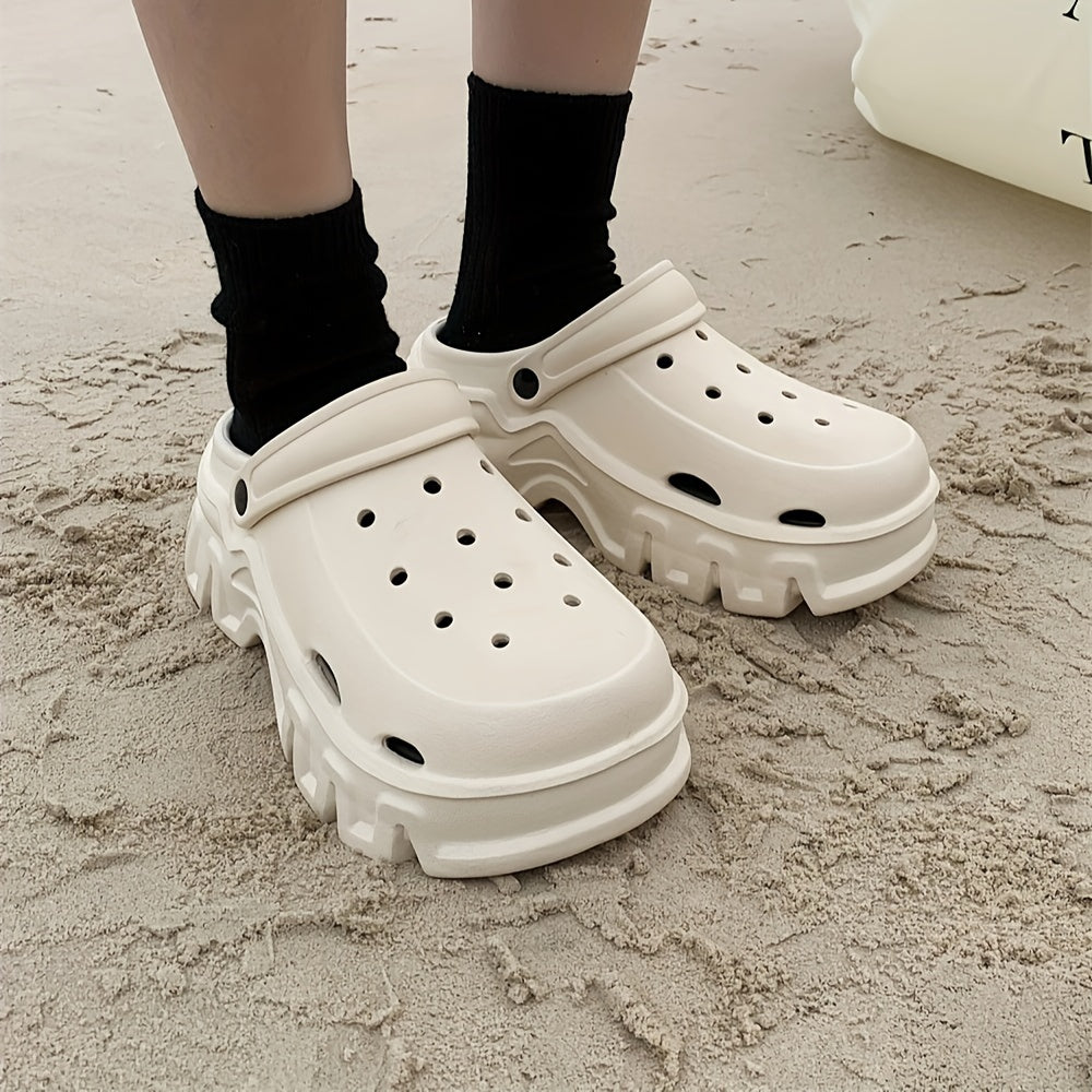 Women's Solid Color Mules & Clogs Breathable EVA Platform Slip-Ons