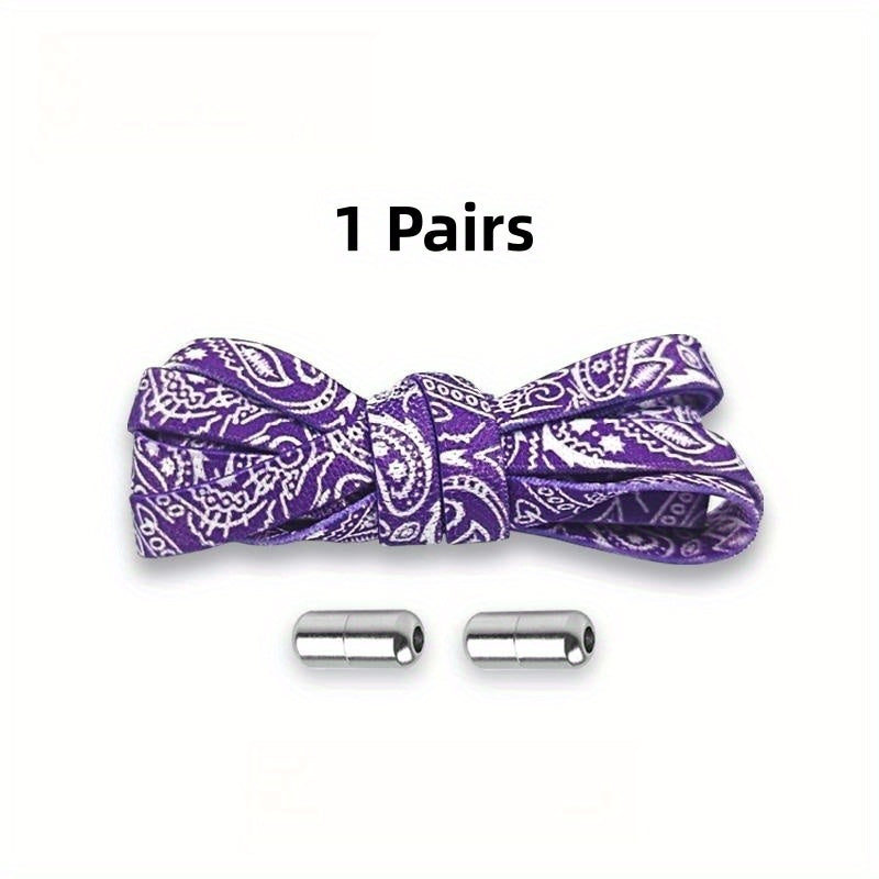 Adult No Tie Elastic Shoe Laces Pair Low Profile Easy To Wear