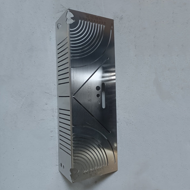 Stainless Steel Scriber with Adjustable 90 Degree Angle and Radius Marking Tool for Metalworking and Architectural Use