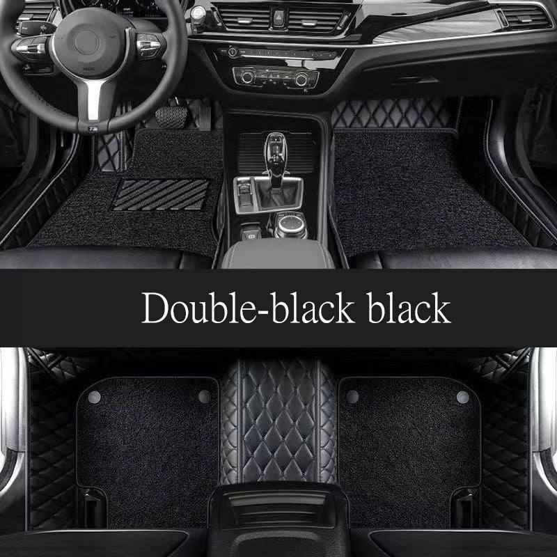Car Floor Mats Faux Leather 3D Cargo Liner Trunk Backrest Pad All-Weather