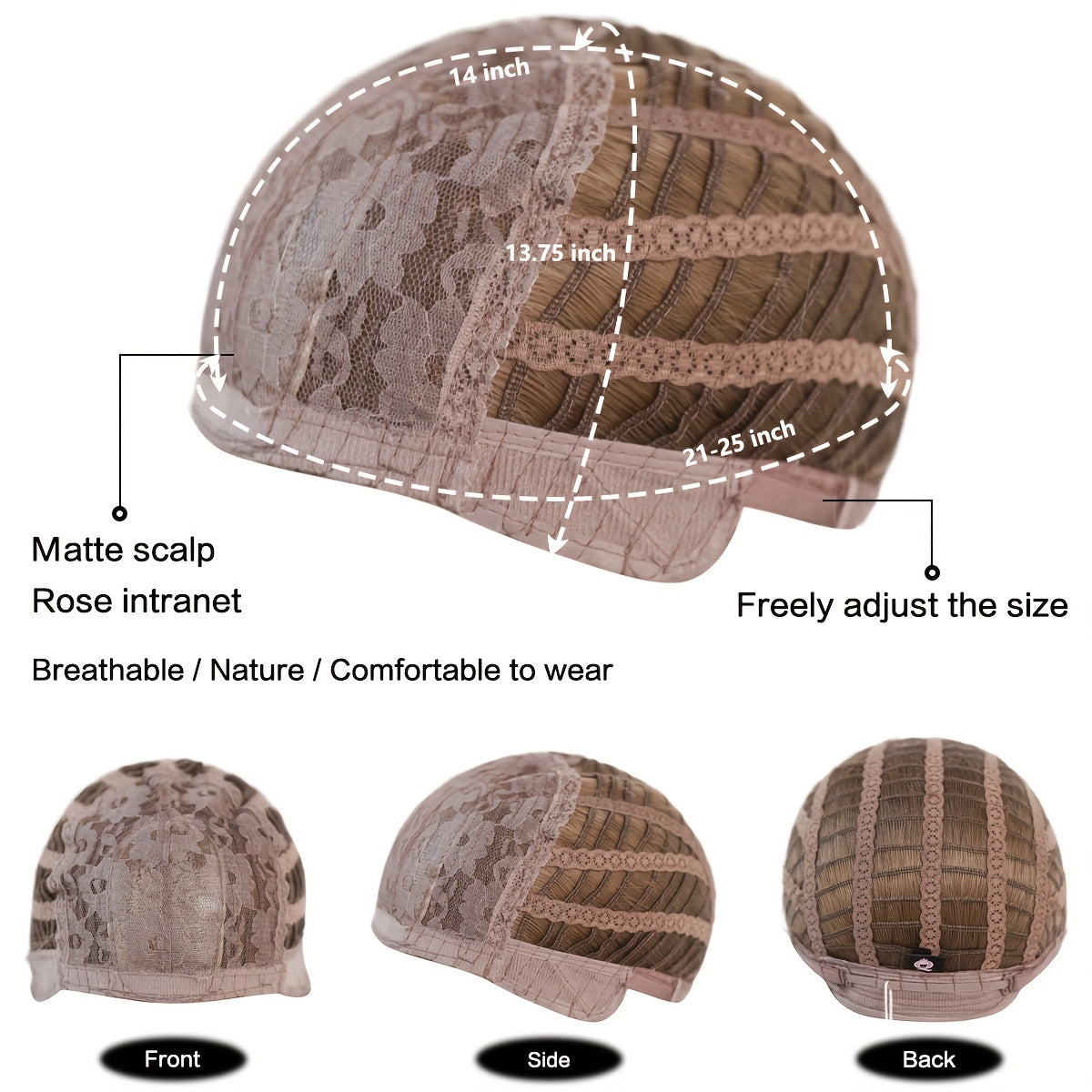 Ayollar uchun uzun to'lqinli asal sarg'ish parik, issiqqa chidamli va qirqimlar bilan, tabiiy sintetik jigarrang tolalardan qatlamli uslubda tayyorlangan.