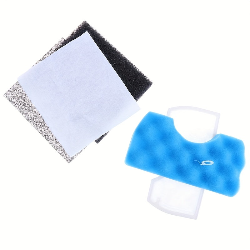 Blue Sponge and HEPA Dust Filter Set for Vacuum Cleaners Compatible with SC43-47, SC4520, VC-9625