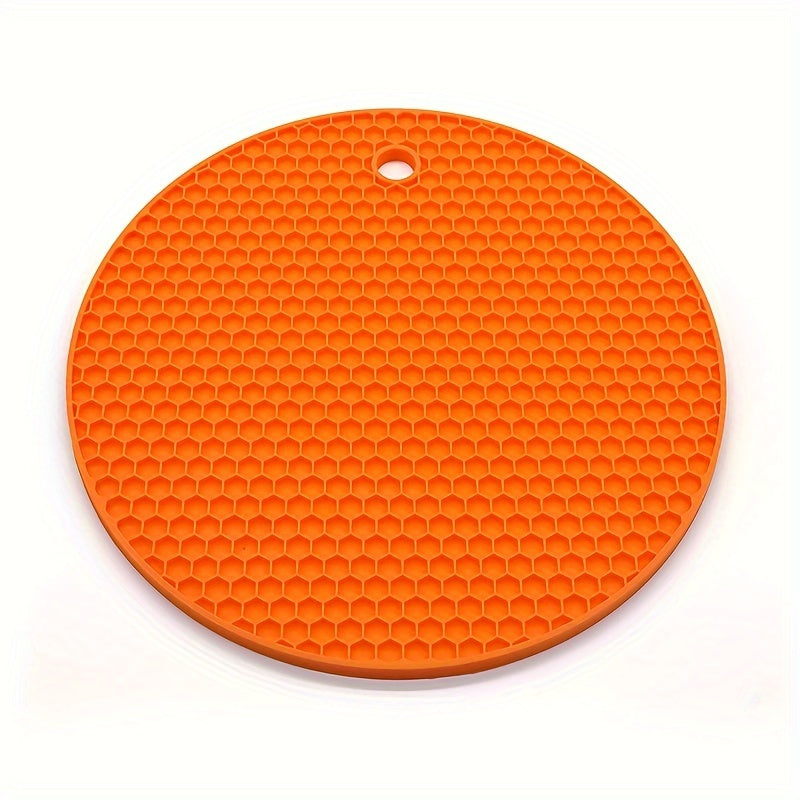 Round Heat Insulation Placemats Non-Slip Cup Coasters Pot Pads for Kitchen