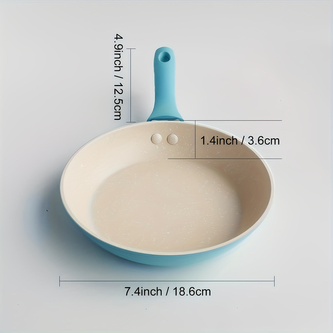 [Bestseller] Сковорода с антипригарным каменным покрытием - 18,54 см алюминиевая сковорода для завтрака для повседневного приготовления, идеально подходит для газовых плит, идеально для яиц-болтунов и других кулинарных нужд