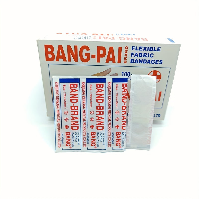 Waterproof Breathable Bandages 100 Pack Flexible Adhesive for Abrasion Protection