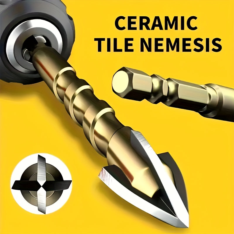 7-Piece Tungsten Steel Drill Bit Set for Tile Glass Concrete Marble Wood Steel