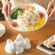 Cat-Shaped Rice Ball Molds Set for Sushi Nori Rolls 200g Capacity
