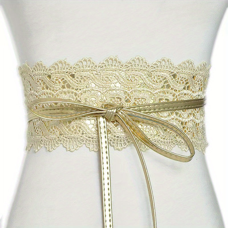 Ayollar uchun yumshoq PU charmidan tayyorlangan keng belbog‘li korset, tirkamali belbog‘ va lenta bilan