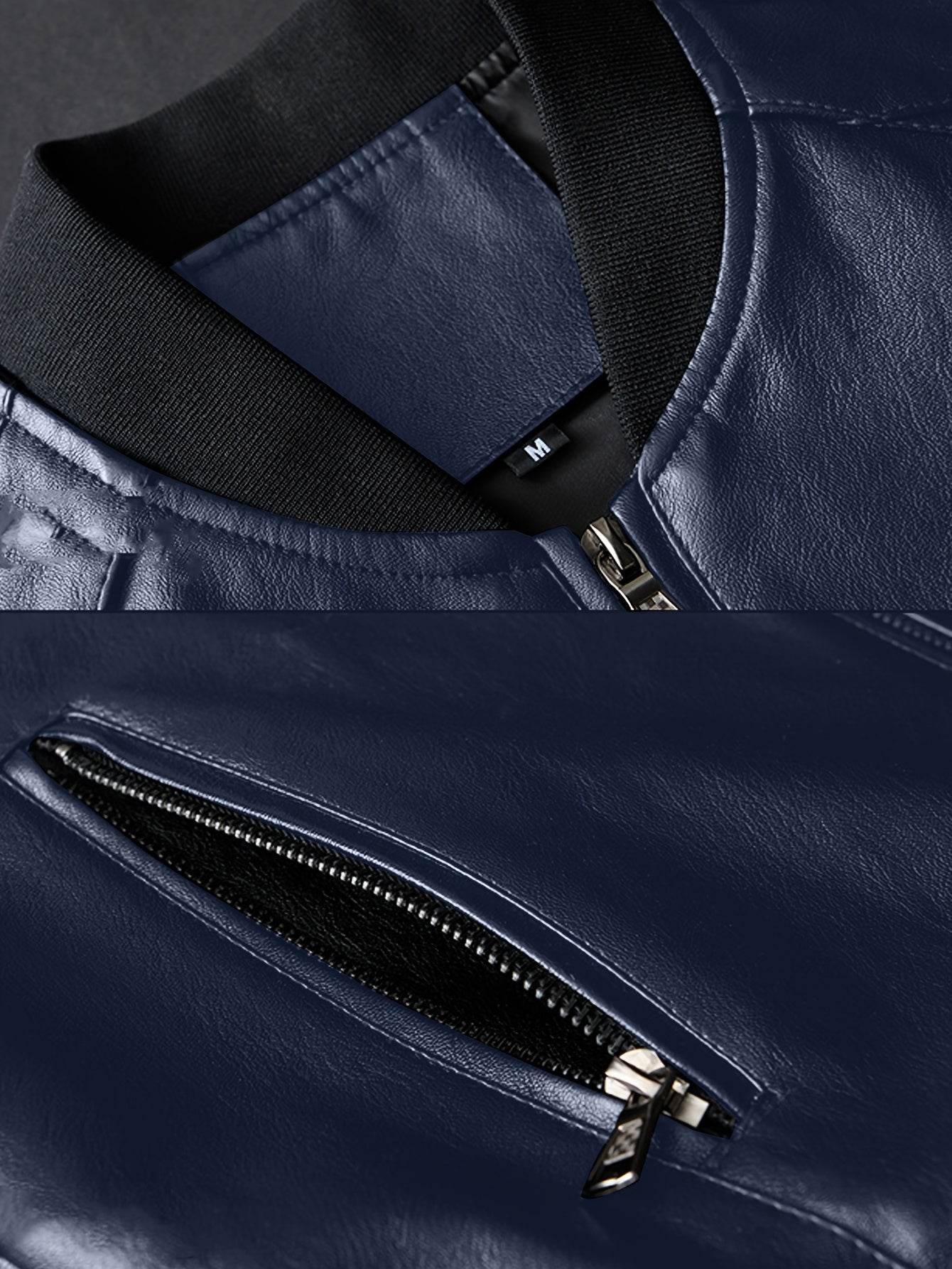 Erkaklar uchun amerika uslubidagi toraytiruvchi jaket, beysbol yaka va metall zip tafsilotlari bilan, tasodifiy va biznes kiyimlari uchun mos. Quvvat uchun mashinada yuvilishi mumkin, bahor va kuz uchun ideal.