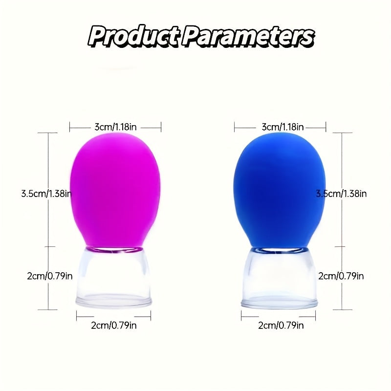 Silicone Suction Cup Facial and Head Massage Tool for Skin Tightening and Muscle Relaxation