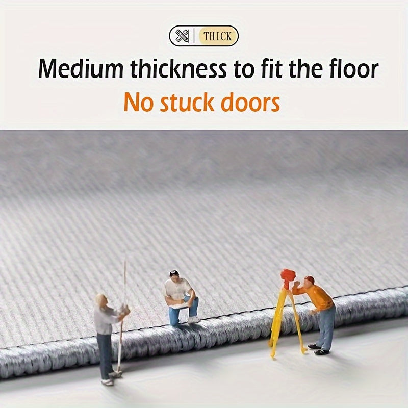 Qora va oq polyester tikanli soha matosi, rezina orqa qismi bilan, sirpanmaydigan, bardoshli, yuviladigan kirish eshigi matosi