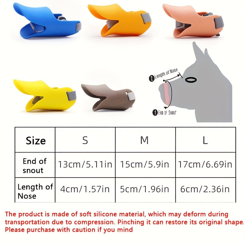 Soft Dog Muzzle Cover Breathable Comfortable Chewing Prevention Small Dogs Assorted Colors