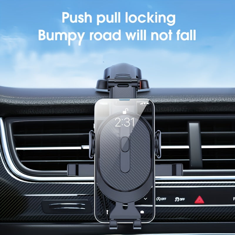 Soporte universal para teléfono de coche, soporte de gravedad para tablero, soporte ajustable de 360 grados
