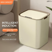 High-Capacity Smart Sensor Trash Can with Lid Battery-Powered Large Capacity