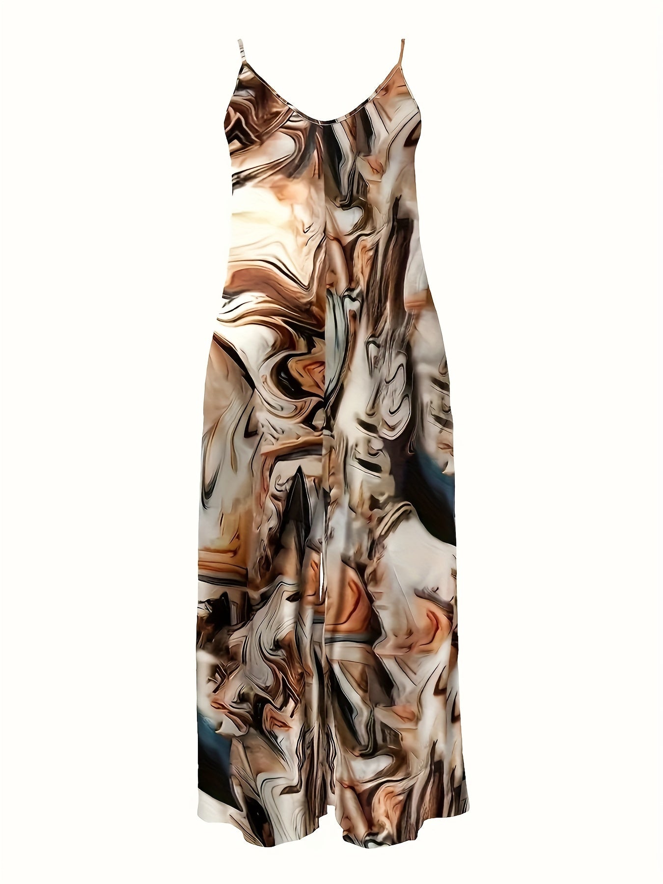 Women's Printed Loose Trousers with Tie Large Size