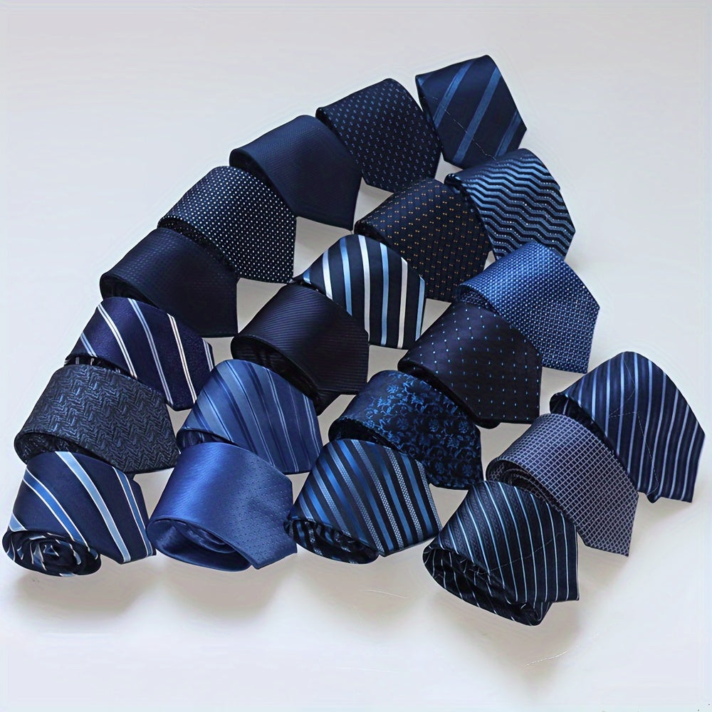 Set of 3 Classic Men’s Ties for Business and Formal Wear