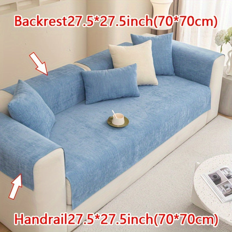 Chenille Sofa Cover for Armchairs and 4-Seater Sofas Pet-Friendly Non-Slip Machine Washable