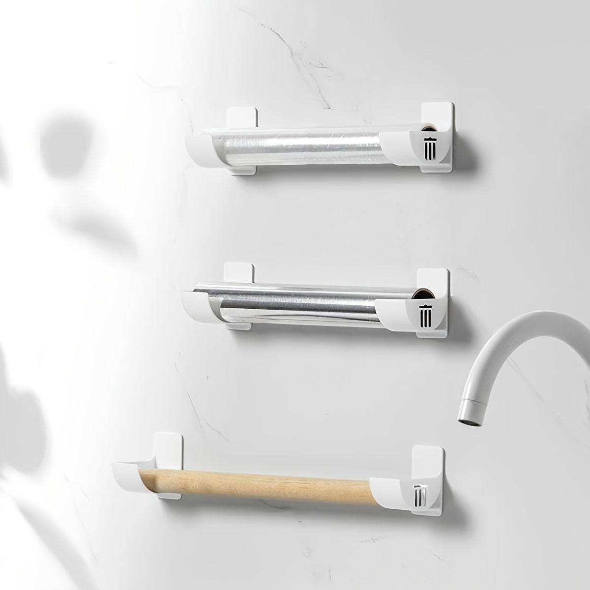 4-to'plam plastik saqlash racklari oshxona tashkiloti uchun, muzlatgich, yuvinish joyi, polka usti va qopqoq tutuvchi