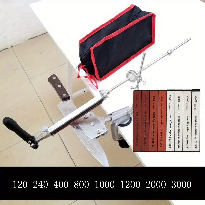 Yangi professional Ruixin pro 4 rx 008 Alüminiy alloy pichoq silliqlash tizimi, olmosli silliqlash toshi bilan.