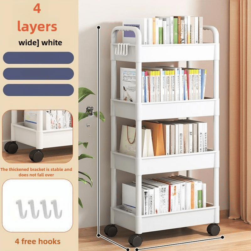 Black Storage Rack with Red Accents for Kitchen, Home, and Outdoor Organization