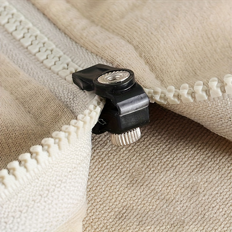 4/10/20 шт. Черный набор для ремонта молний - без инструментов, съемные замены для сумок, пальто, одежды, обуви, ботинок. Легкий DIY ремонт для головок молний.