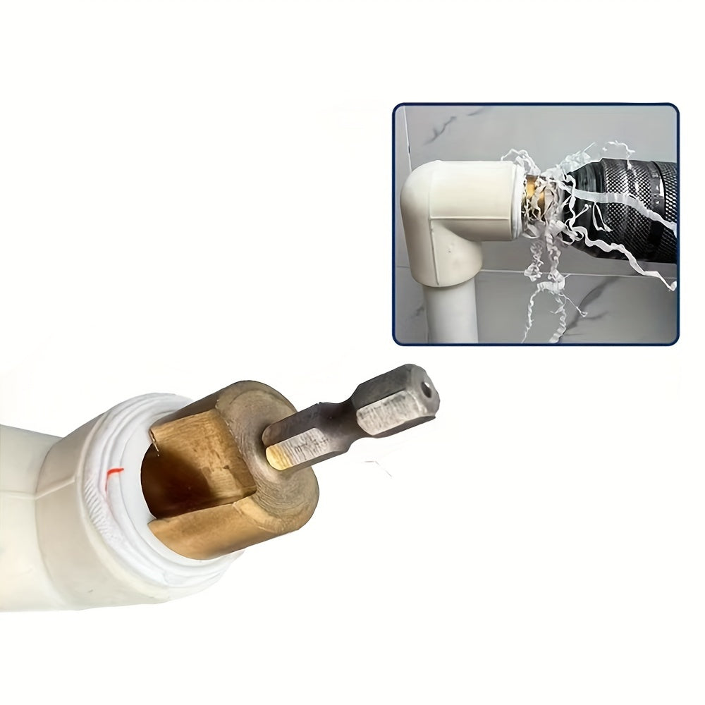 Plated PPR Lift Bits Set Hex Shank Water Pipe Bits for Electric Drills and Rotary Tools