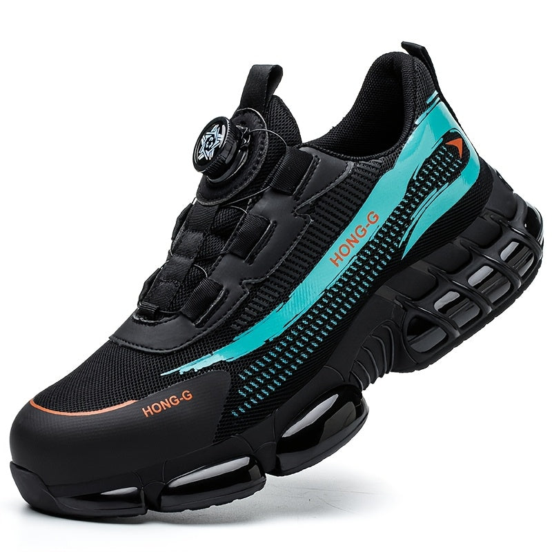 Women's Steel Toe Work Shoes Anti-Slip Safety Boots Black Durable Pu Sole