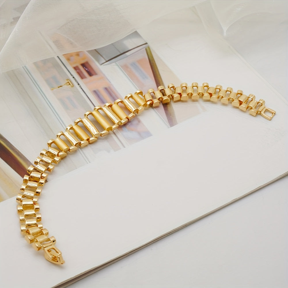 Gold-Plated Jewelry Set for Women Necklace Bracelet Earrings Ring Bohemian Style