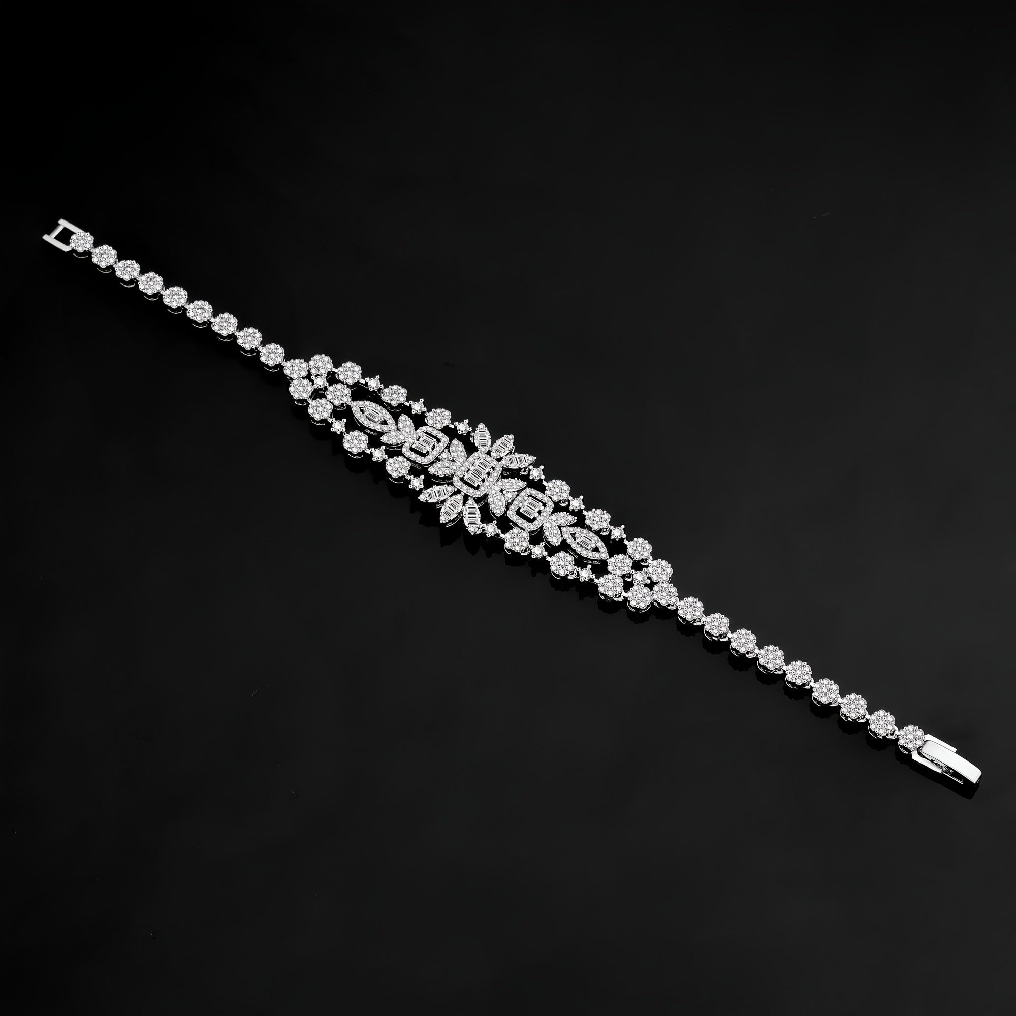 Minimalist Cubic Zirconia Wedding Jewelry Set for Women