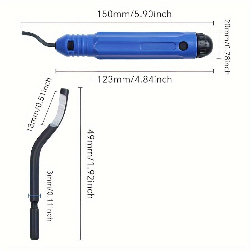 Multi-Functional Edge Trimmer Steel Blade Blue Black Handle Replacement Blades