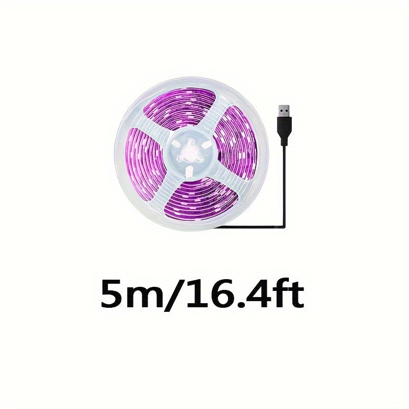 Ichki bog'dorchilik uchun USB quvvatlangan LED chiroq lentasi, o'sishni rag'batlantiradi va gullash davrini uzaytiradi, turli xil o'simliklar uchun ideal.