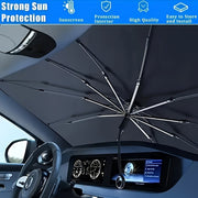 Foldable Vehicle Sunshade Iron Material UV Ray Protection Car Dashboard Cover