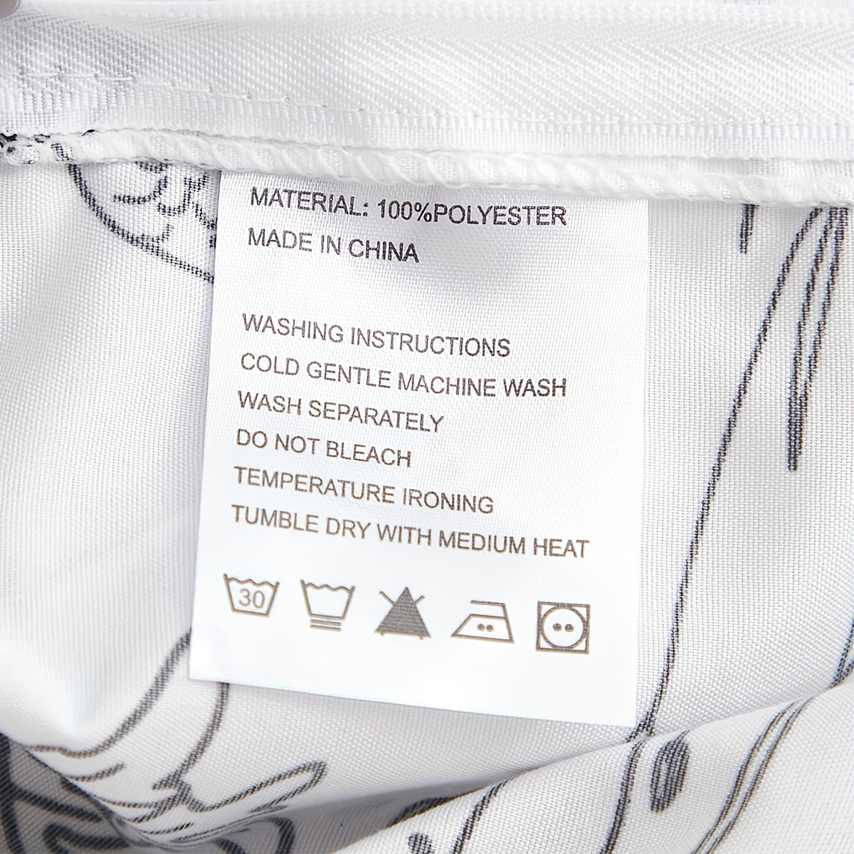 Bohemiya Chop etilgan yostiq qopqog'i to'plami Queen King Mikrofiber Qalqonli Yumshoq Zipper Mashina bilan yuvish mumkin