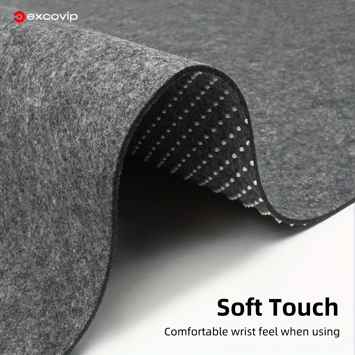 Large Washable Felt Gaming Mouse Pad Non-Slip Rubber Base for Keyboard Laptop Office