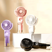 Rechargeable Handheld Spray Fan and Facial Steamer for Travel and Outdoor Use