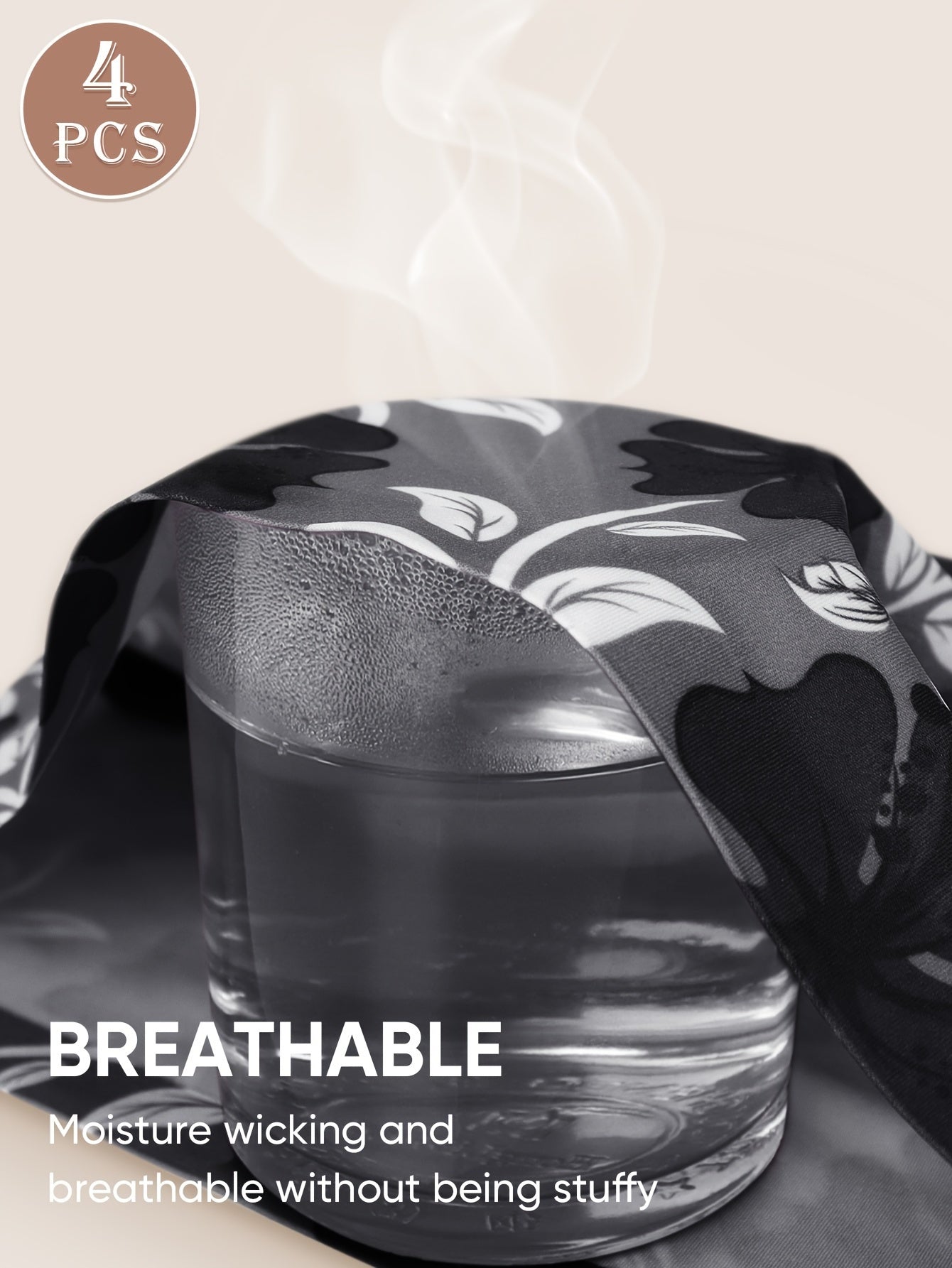 Women's High-Waist Shapewear Panties 4 Pack Black Tummy Control Breathable