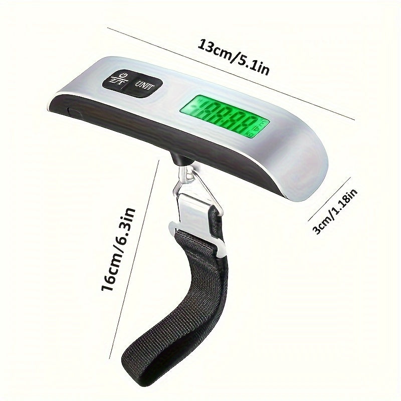 Portable Electronic Luggage Scale 50KG with Hook for Parcels, Fishing, Lifting